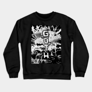 Tie Dye Ink Grunge Goth Crewneck Sweatshirt